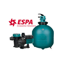 Cargar imagen en el visor de la galería, KIT BOMBA 3/4 HP ESPA SILEN S + FILTRO ARIES 550 | Para Piscinas
